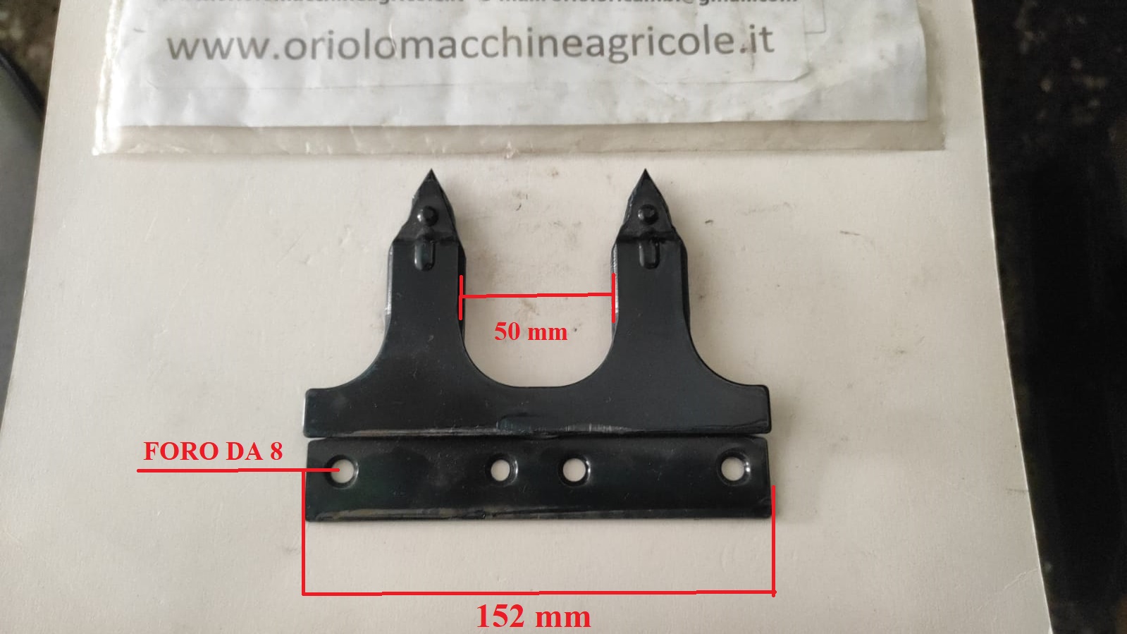 DENTE DOPPIO PER BARRA FALCIANTE